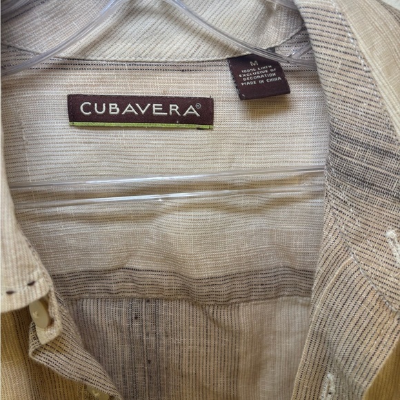 Men's linen Striped Casual Shirt - Picture 2 of 4